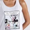Baby Doll γκρι ροζ με τύπωμα mickey mouse Disney