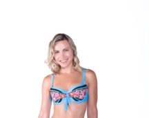 Set Μπικίνι επένδυση μπανέλα γαλάζιο Crool Swimwear