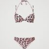 Set Μπικίνι επένδυση μπανέλα pink leopard print Twin Set