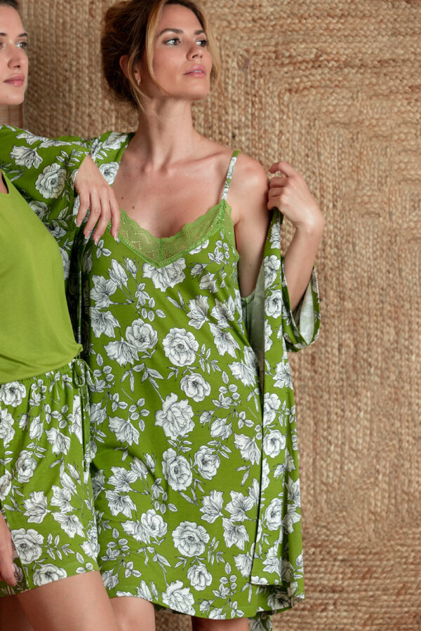 Νυχτικό μπλε floral Admas