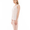 Πυζάμα capri σωμών λευκό Pink Label