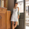 Νυχτικό πράσινο γεωμετρικό print Pink Label