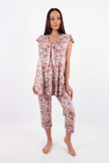 Πυζάμα capri floral Claire Katrania
