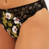 Slip bikini Ariane Fantaisy μαύρο floral Sans Complexe