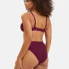 Slip bikini μπορντό Amelie Sans Complexe