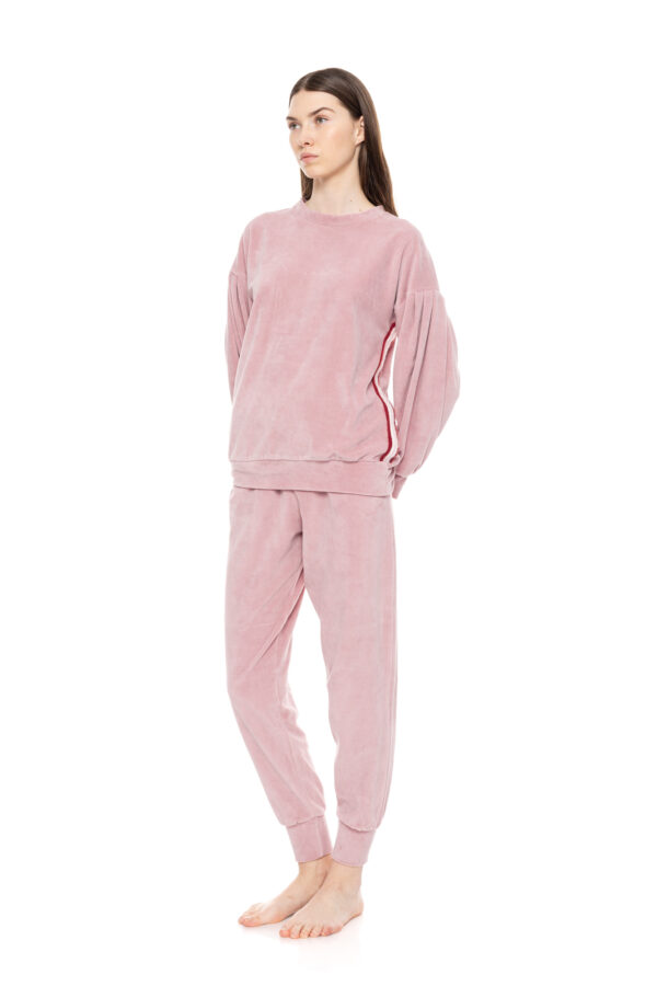 Set φόρμας βελούδο baby pink Pink Label