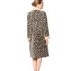 Ρόμπα ζακέτα midi animal print Egatex