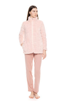 Ρόμπα ζακέτα baby pink fleece Pink Label