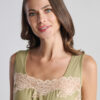 Νυχτικό maxi olive green Penky