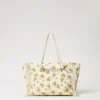 Τσάντα canvas olive leaf palm Twin Set
