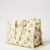 Τσάντα canvas olive leaf palm Twin Set