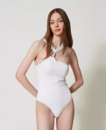 Ολόσωμο μπανέλα επένδυση jacquard Twin Set