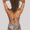 Set Μπικίνι strapless επένδυση μπανέλα animal print Crool Swimwear