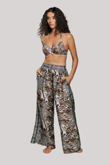 Set Μπικίνι strapless επένδυση μπανέλα animal print Crool Swimwear Set Μπικίνι strapless επένδυση μπανέλα animal print Crool Swimwear