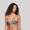Set Μπικίνι strapless επένδυση μπανέλα animal print Crool Swimwear