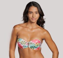 Set Μπικίνι strapless push up μπανέλα floral Crool Swimwear