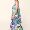 Φόρεμα maxi Tropical Floral Print Vamp