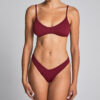 Μπούστο μπικίνι Astrid bordeaux curly Stefania Frangista