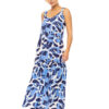 Μακρύ Φόρεμα Abstract floral Pink Label