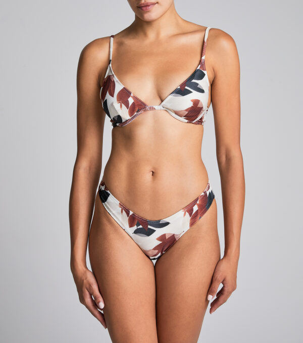Set μπικίνι Botanical Brown rib Calisa Stefania Frangista