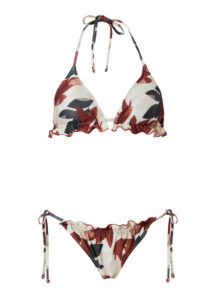 Τρίγωνο μπικίνι Gigi botanical brown rib Stefania Frangista Τρίγωνο μπικίνι Gigi botanical brown rib Stefania Frangista