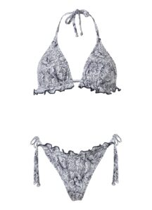 Τρίγωνο μπικίνι Gigi floral denim Stefania Frangista Τρίγωνο μπικίνι Gigi floral denim Stefania Frangista