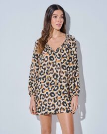 Φόρεμα πουκαμίσα leopard lurex Lida Swimwear Φόρεμα πουκαμίσα leopard lurex Lida Swimwear