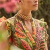 Μακρύ φόρεμα orange floral Iconique
