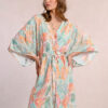 Φόρεμα turqoise snake print Molly Bracken