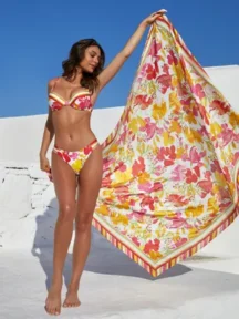 Set μπικίνι μπανέλα επένδυση Envolee Florale Lise Charmel