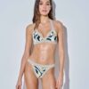 Τρίγωνο μπικίνι κροσέ abstract pattern Lida Swimwear