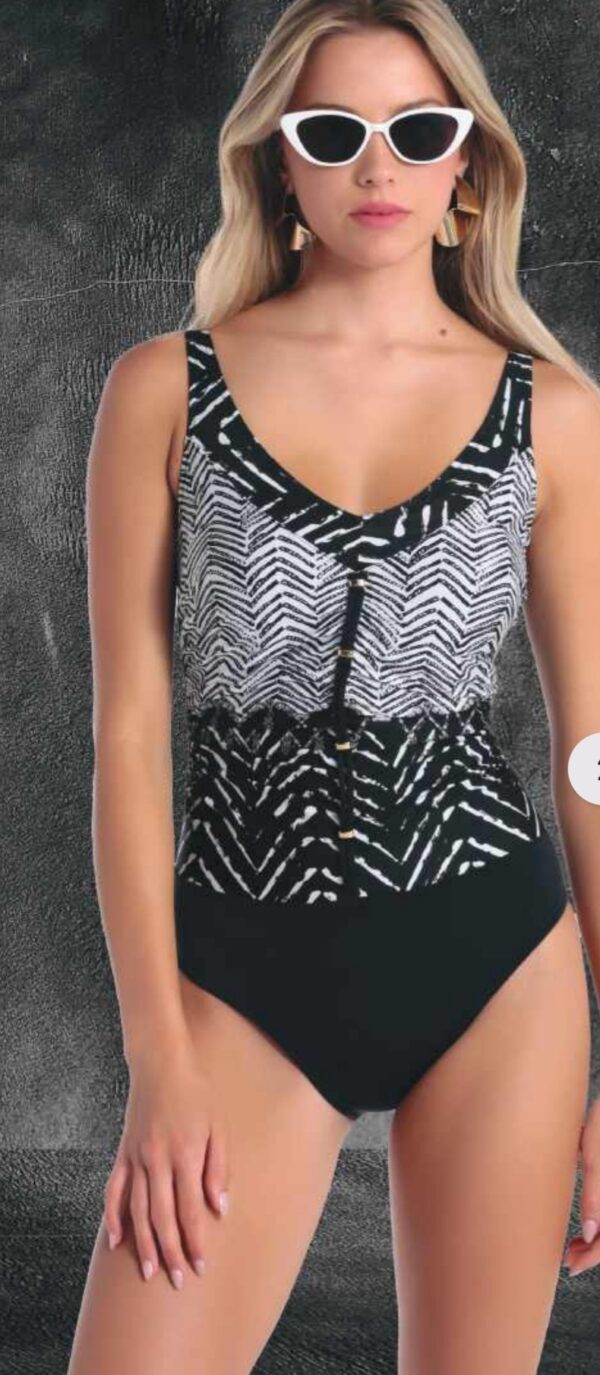 Set μπικίνι μπανέλα black and grey Lucero