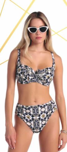 Set μπικίνι μπανέλα black and grey Lucero Set μπικίνι μπανέλα black and grey Lucero