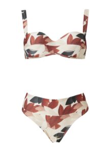 Set μπικίνι επένδυση μπανέλα Botanical Brown rib Zoey Stefania Frangista Set μπικίνι επένδυση μπανέλα Botanical Brown rib Zoey Stefania Frangista