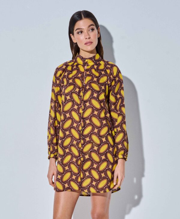 Τρίγωνο μπικίνι geometric print Lida Swimwear