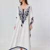Κιμονό maxi ivoire blue Indira
