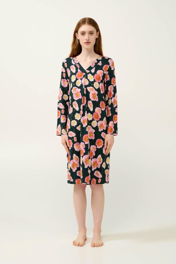 Νυχτικό green floral Vamp
