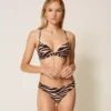 Σουτιέν triangle επένδυση zebra print Twin Set