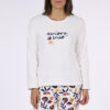Πυζάμα fleece blanc Melissa Brown