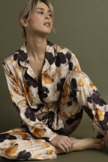 Πυζάμα floral satin Admas