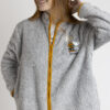 Ρόμπα ζακέτα fleece grey melange Snoopy Peanuts