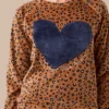 Πυζάμα velour blue animal print Noidinotte