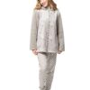 Ρόμπα ζακέτα roses fleece Senoretta by Egatex