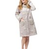 Ρόμπα midi roses fleece Senoretta by Egatex