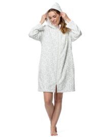 Ρόμπα ζακέτα roses fleece Senoretta by Egatex