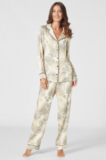 Πυζάμα floral viscose satin Penky Πυζάμα floral viscose satin Penky