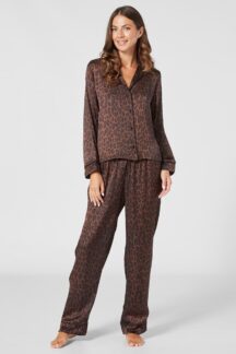 Πυζάμα animal print satin Penky Πυζάμα animal print satin Penky
