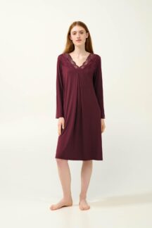 Νυχτικό midi bordeaux Vamp