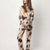 Πυζάμα floral satin Admas