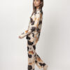 Πυζάμα floral satin Admas